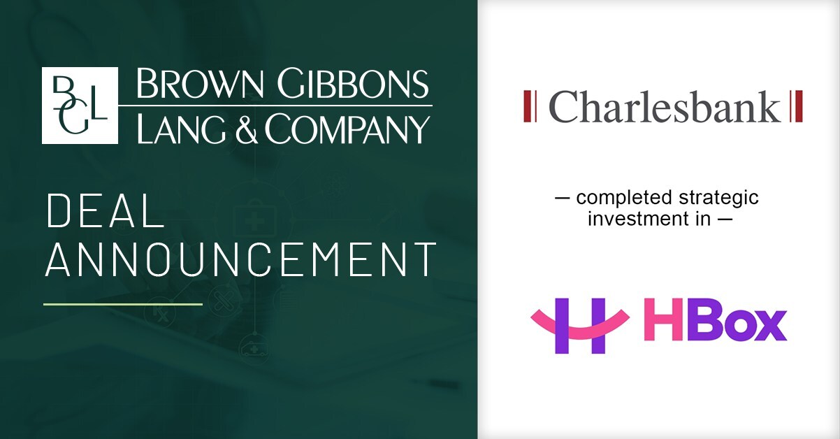 BGL Advises Charlesbank Capital Partners on its Strategic Investment in HBox