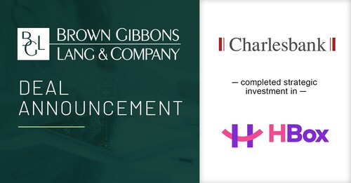 Brown Gibbons Lang & Company (BGL), a leading independent investment bank and financial advisory firm, is pleased to announce that Charlesbank Capital Partners (Charlesbank) has completed a strategic growth investment in HBox, a virtual care platform for specialty practices. BGL’s Healthcare Technology investment banking team served as the exclusive financial advisor to Charlesbank in the transaction. The specific terms of the transaction were not disclosed.
