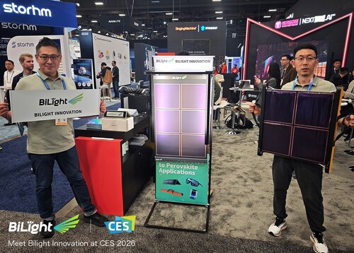 Bilight Innovations unveiled three revolutionary perovskite photovoltaic (PV) products at CES 2026