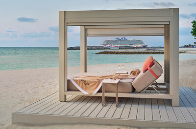 Norwegian Cruise Line's new Vibe Shore Club offers an adults-only retreat with private cabanas and a private bar for an exclusive beachfront escape.