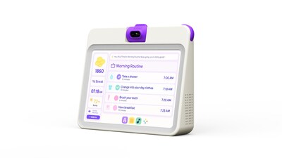 Ahmi is an AI-powered early learning device that starts as a supercharged baby monitor and evolves into an intelligent routine and learning companion for children from birth through age six, replacing fragmented baby tech with one adaptive system built to support sleep, structure and early development.