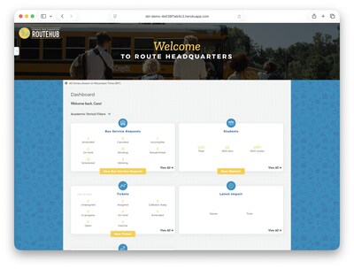 School Bus Logistics' Updated RouteHub Dashboard