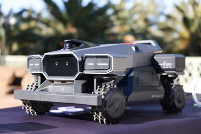 AIRSEEKERS unveiled the Tron Ultra robotic lawn mower at CES 2026. AIRSEEKERS unveiled the Tron Ultra robotic lawn mower at CES 2026.