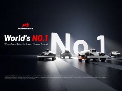 MAMMOTION is ranked as the World’s No.1 Best-Selling Wire-Free Robotic Lawn Mower Brand