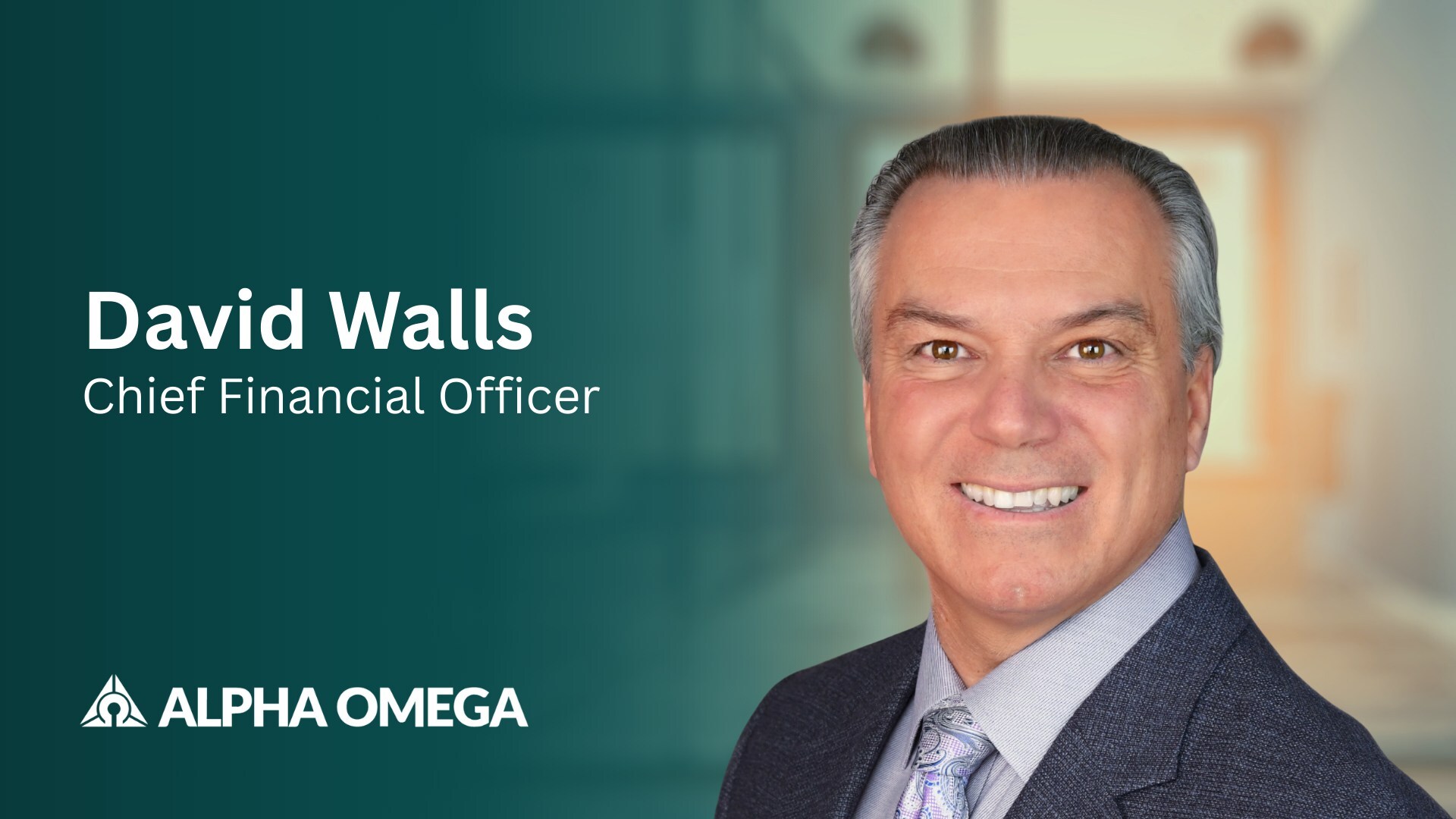 Alpha Omega Appoints David Walls Chief Financial Officer