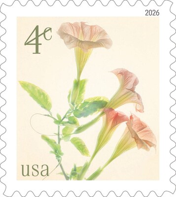 Angels Trumpets 4 cent, low-denomination stamp Angels Trumpets 4 cent, low-denomination stamp
