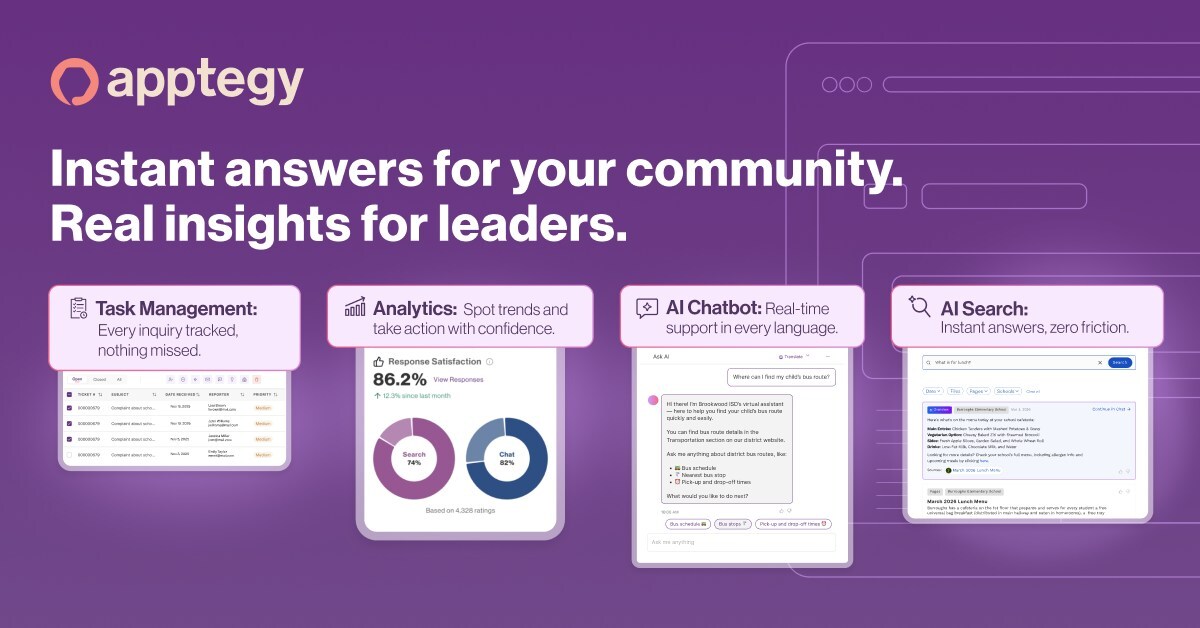 Apptegy Announces Community Experience: An AI-Powered Inbound Communication Hub Built for K-12