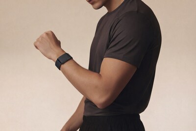 Speediance Strap wearable prototype shown in a daily-use scenario