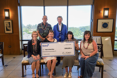 Maui United Way received a $500,000 donation from the Sentry Insurance Foundation Maui United Way received a $500,000 donation from the Sentry Insurance Foundation