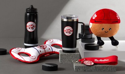 Tims fans can shoot and score with the new Tim Hortons Hockey Club collection of retail merchandise available now at Tims restaurants (CNW Group/Tim Hortons)