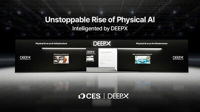DEEPX exhibition booth at CES 2026