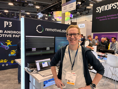 Per Sigurdson, CEO and Co-Founder of RemotiveLabs, at CES 2026, in front of the hybrid vehicle topology that combines real vehicle hardware with a fully virtualized E/E system, enabling full software introspection and early system-level integration testing. Per Sigurdson, CEO and Co-Founder of RemotiveLabs, at CES 2026, in front of the hybrid vehicle topology that combines real vehicle hardware with a fully virtualized E/E system, enabling full software introspection and early system-level integration testing.