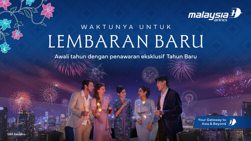 Tahun Baru Penuh Beragam Peluang Mengudara bersama Kampanye Malaysia Airlines "Waktunya untuk Lembaran Baru"