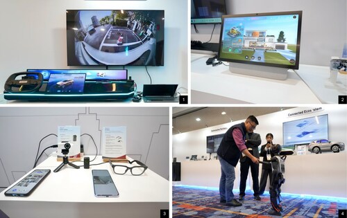 The pictures are: 1 AquaDrive OS 2.0 Pre:the next-generation AIOS platform for intelligent cockpits 2  AIOS-driven Smart Home system 3 AI Glasses: First-Person AI at the OS Level 4 Robots built on ThunderSoft’s AIOS architecture