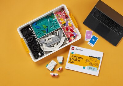 LEGO® Education Computer Science & AI kits include LEGO® bricks, hardware, and lessons that are accessible for beginners while offering infinite possibilities for experienced learners.