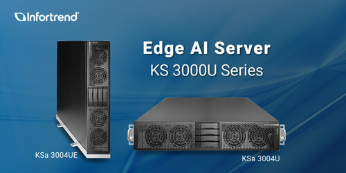 Infortrend KS 3000U Series Edge AI Server – KSa 3004U and KSa 3004UE Models.