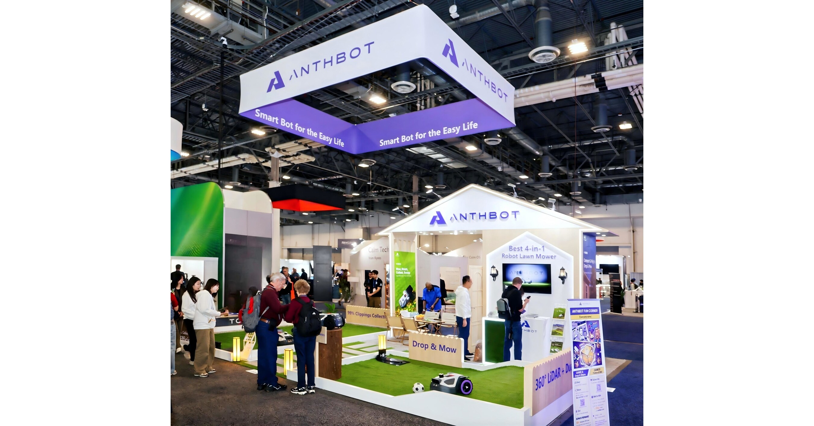ANTHBOT sorgt auf der CES 2026 f&uuml;r eine ordentliche Revolution in der robotergest&uuml;tzten Rasenpflege