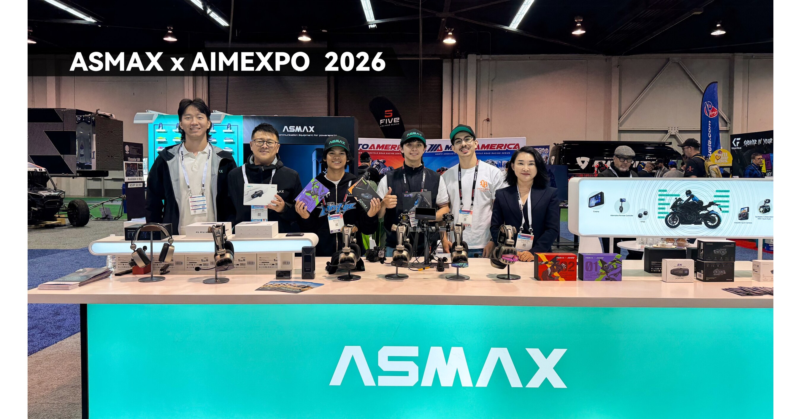 ASMAX Brings Rider-Centric Smart Connectivity to AIMExpo 2026