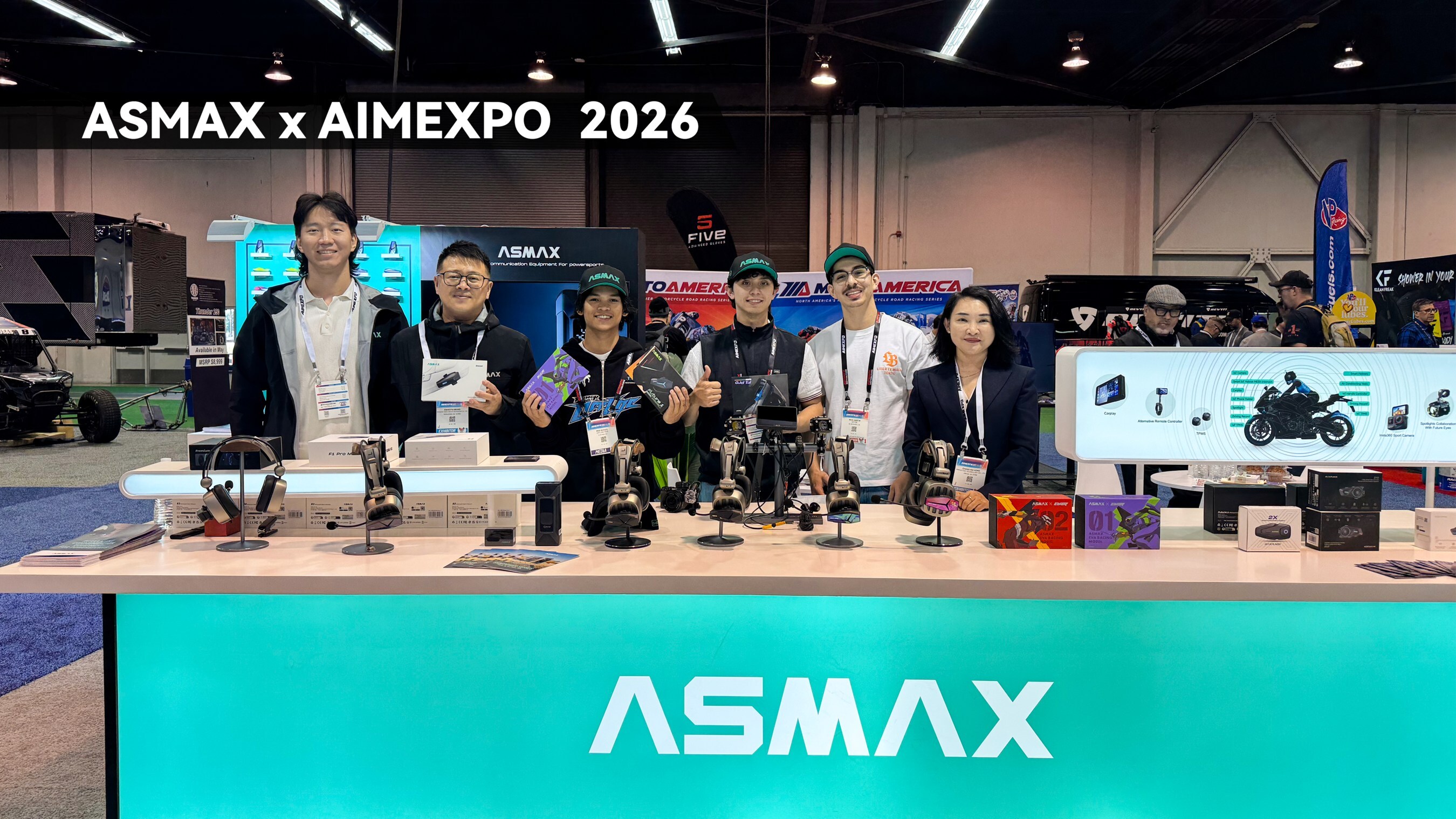 ASMAX Brings Rider-Centric Smart Connectivity to AIMExpo 2026