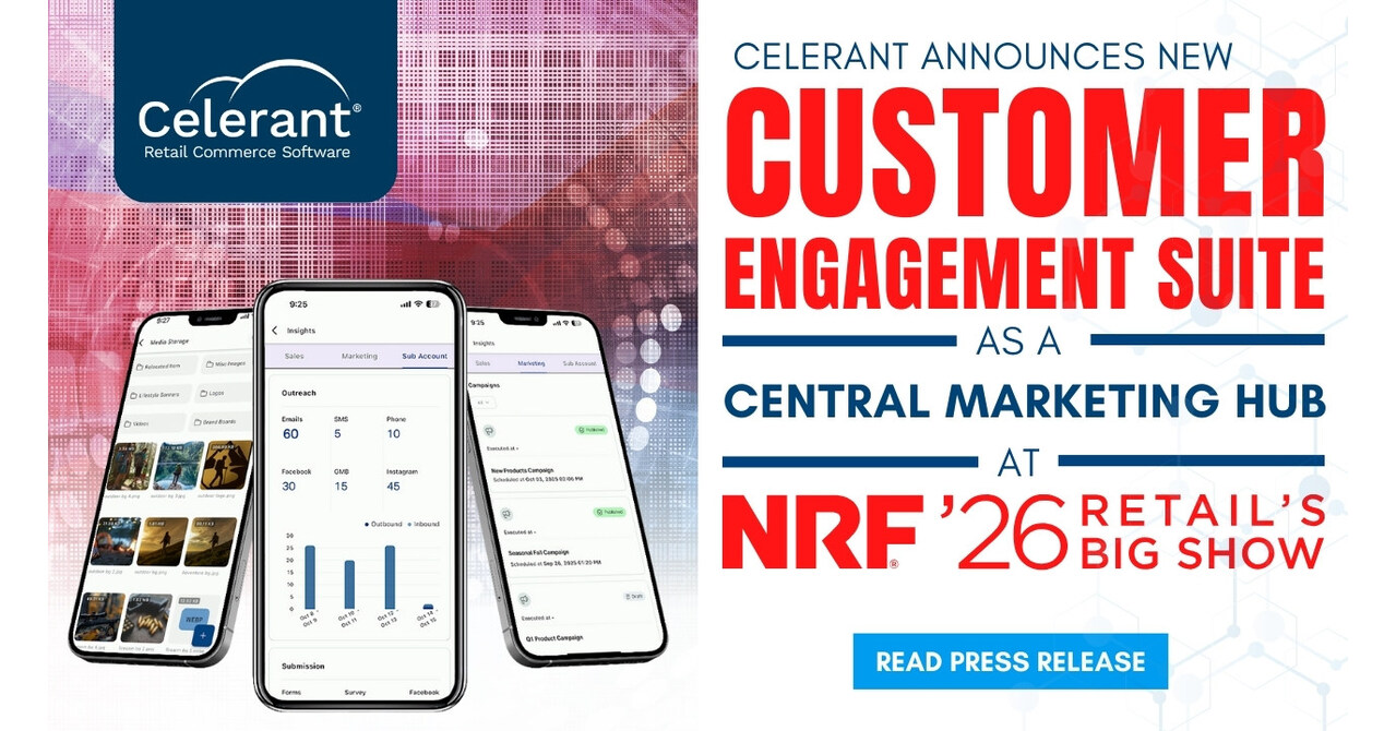 Celerant Unveils Customer Engagement Suite as a Central Marketing Hub at NRF 2026