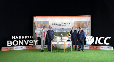 L-R: Satya Anand, President - EMEA, Marriott International; Rajeev Menon, President - APEC, Marriott International, Sanjog Gupta, CEO, International Cricket Council; Anurag Dahiya, CCO, International Cricket Council L-R: Satya Anand, President - EMEA, Marriott International; Rajeev Menon, President - APEC, Marriott International, Sanjog Gupta, CEO, International Cricket Council; Anurag Dahiya, CCO, International Cricket Council