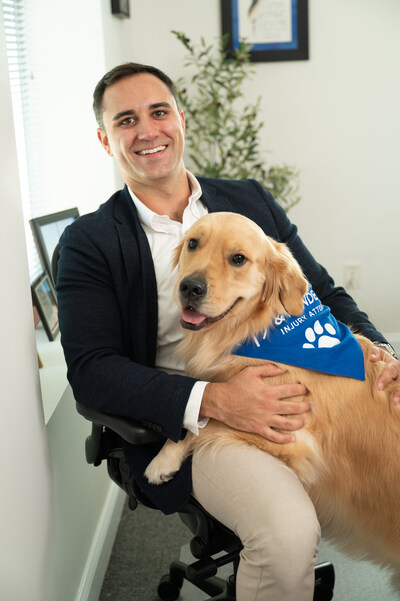 Nick Mendez & Firm Morale Manager/Mascot Harvey