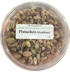 Mise à jour - Avis de ne pas consommer de pistaches vendues par l'entreprise Léopoldo Fruits &amp; Légumes