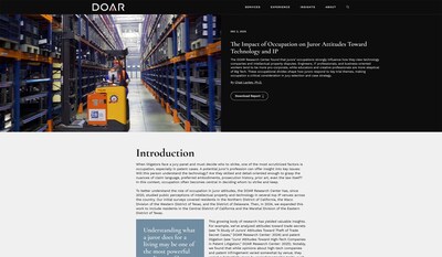 Our DOAR Research Center study examines how jurors’ occupations strongly influence their views of technology companies and intellectual property disputes.