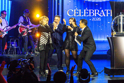 Plusieurs lots ont été remis lors du gala Célébration 2026, d’un un lot de 1 million de dollars. (Groupe CNW/Loto-Québec)