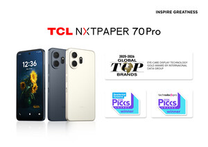 TCL NXTPAPER 70 Pro Wins the Eye-Care Display Technology Gold Award
