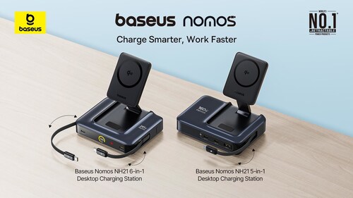 Baseus Nomos NH21 6-in-1 Desktop Charging Station (Left) Baseus Nomos NH21 5-in-1 Desktop Charging Station (Right)