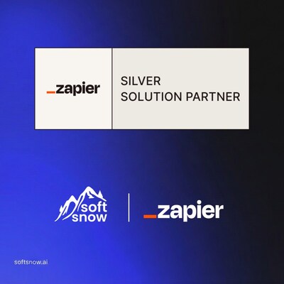 SoftSnow Becomes Zapier Silver Solution Partner, Expanding AI Automation Services