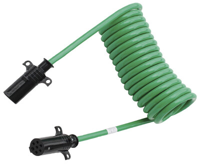 7 Way Truck Trailer  ABS Coiled Cable