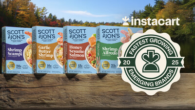 A selection of Scott & Jon’s best-selling frozen seafood meals, showcasing the brand’s portfolio of high-quality, protein-forward offerings.