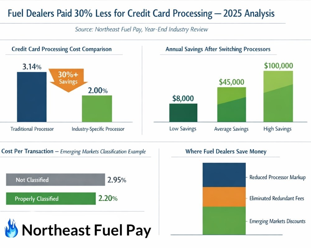 Home Fuel Dealers Paid 30% Less for Credit Card Processing, 2025 Analysis Shows