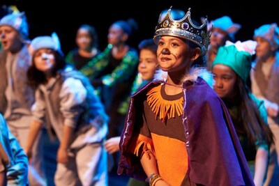 A student performs in the Disney Musicals in Schools program