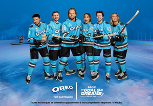 OREO soutient le hockey jeunesse pour une deuxième année grâce au programme  « OREO Partagez la joie ensemble », offrant des subventions supplémentaires partout au Canada