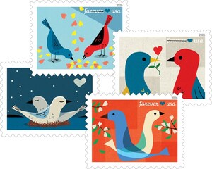 Love Takes Wing on New Stamp