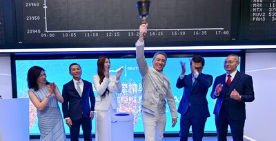 Ringing of the Bell for Leo International Precision Health AG at the Frankfurt Stock Exchange in November 2025 (Photo credit: martinjoppen.de) (PRNewsfoto/Leo International Group)