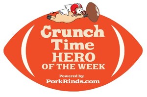 PorkRinds.com Crowns University of Louisville's David Chapeau 2025 Crunch Time Hero® of the Year