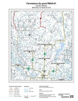 Saint-Dominique-du-Rosaire - Fermeture temporaire du pont R804-01 enjambant la rivière Berry
