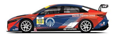 Artist's rendering of the No. 18 BHA Elantra N TCR livery for the 2026 IMPC season