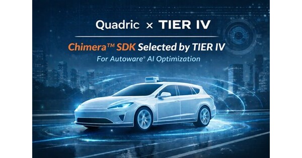 TRW Quadric's SDK Selected by TIER IV for AI Processing Evaluation and Optimization, Supporting Autoware Deployment in Next-Generation Autonomous Vehicles