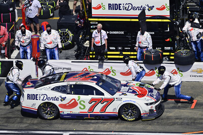 Chili’s® Grill & Bar and Spire Motorsports are shaking up a multi-year extension that keeps the iconic red pepper on the No. 77 Chevrolet ZL1 driven by rising NASCAR Cup Series star Carson Hocevar. (Photo: Spire Motorsports)