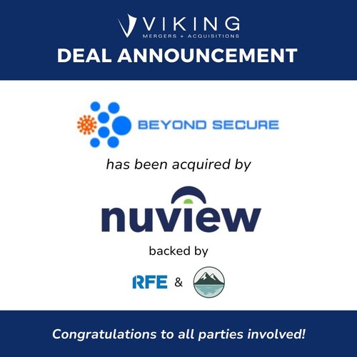 Beyond Secure has been acquired by Nuview, backed by RFE Investment Partners and Mansfield Investment Partners