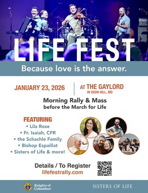 Tickets on Sale for Life Fest, a Pre-March for Life Morning Rally and Mass