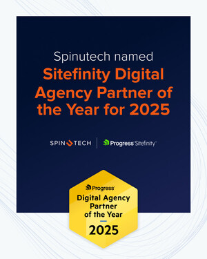 Spinutech Named 2025 Progress Sitefinity Digital Agency Partner of the Year