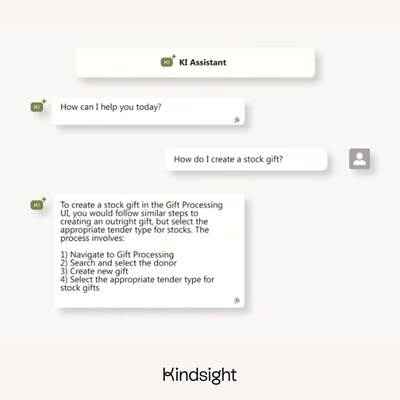 KI Assistant: Get the most out of product features and learn best practices with an in-platform chatbot for quick support. (CNW Group/Kindsight)
