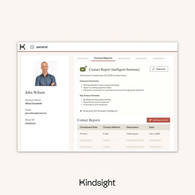 KI Advanced Contact Reports: Turn messy notes or voice memos into clear, complete contact reports in minutes. (CNW Group/Kindsight)