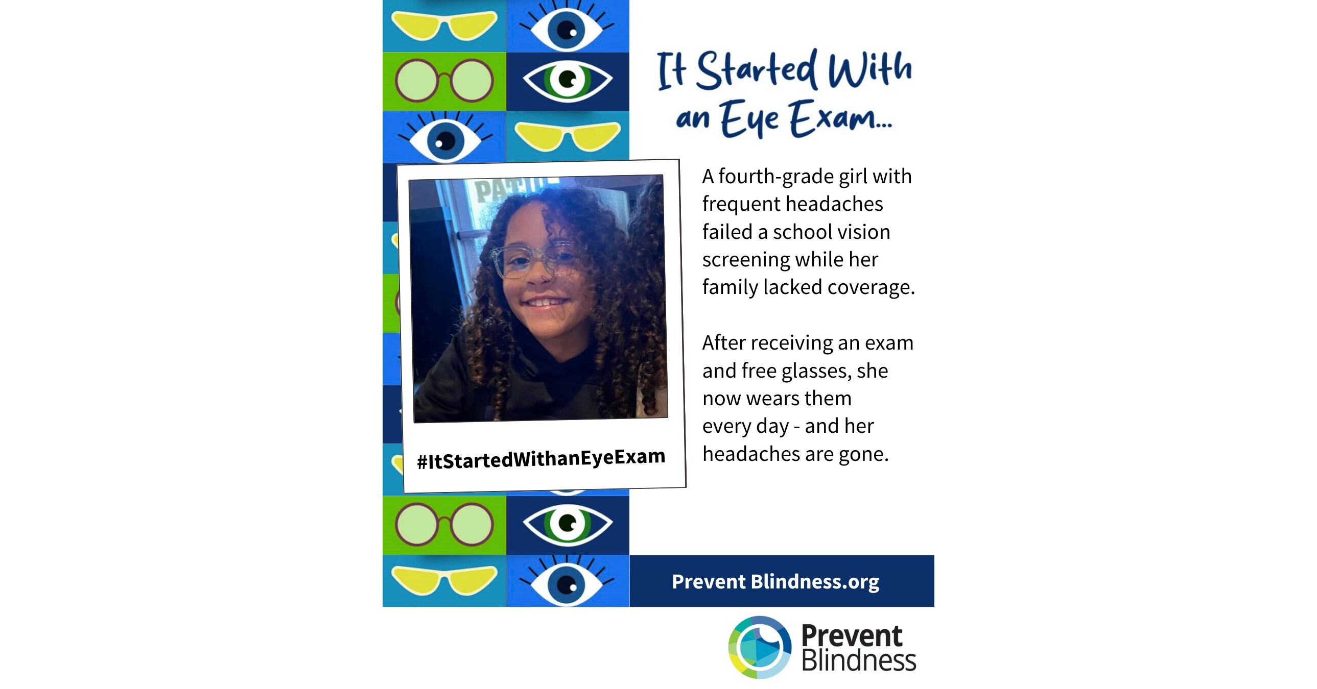 "It Started With an Eye Exam" Campaign from Prevent Blindness Rolls Out in its Second Year to Share Stories on the Positive Impact of Access to Eye Care